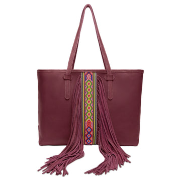 CONSUELA- Plum Breezy Fringe
